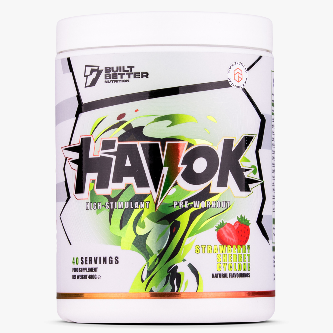 BBN Havok PreWorkout Spēkam un fokusam TRUFIT.eu