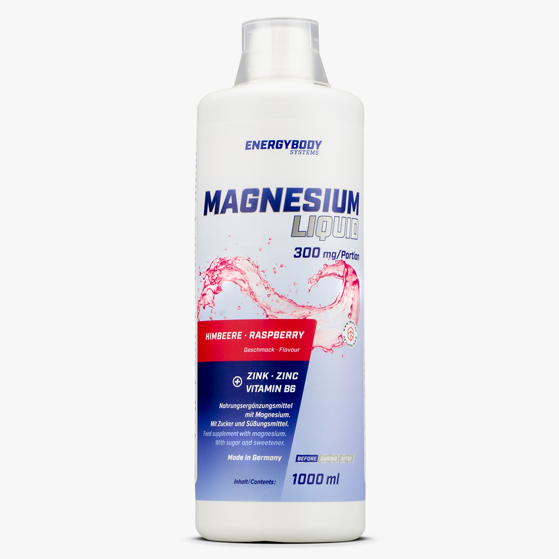 EnergyBody Magnesium Liquid + B6 + Zinc Reduces muscle cramps