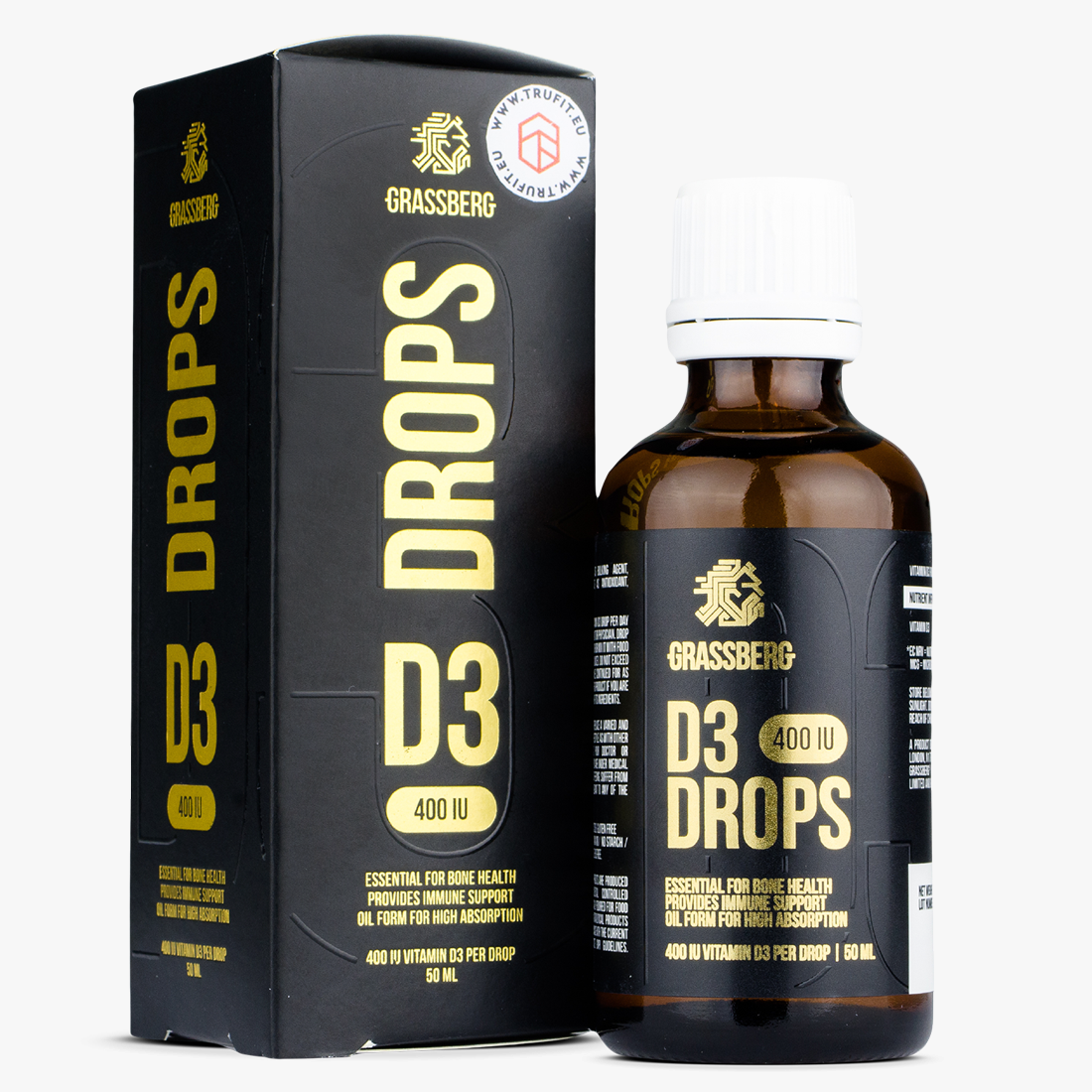 Grassberg - Vitamin D3 Drops 400 IU Grassberg - Vitamin D3 Drops 400 IU