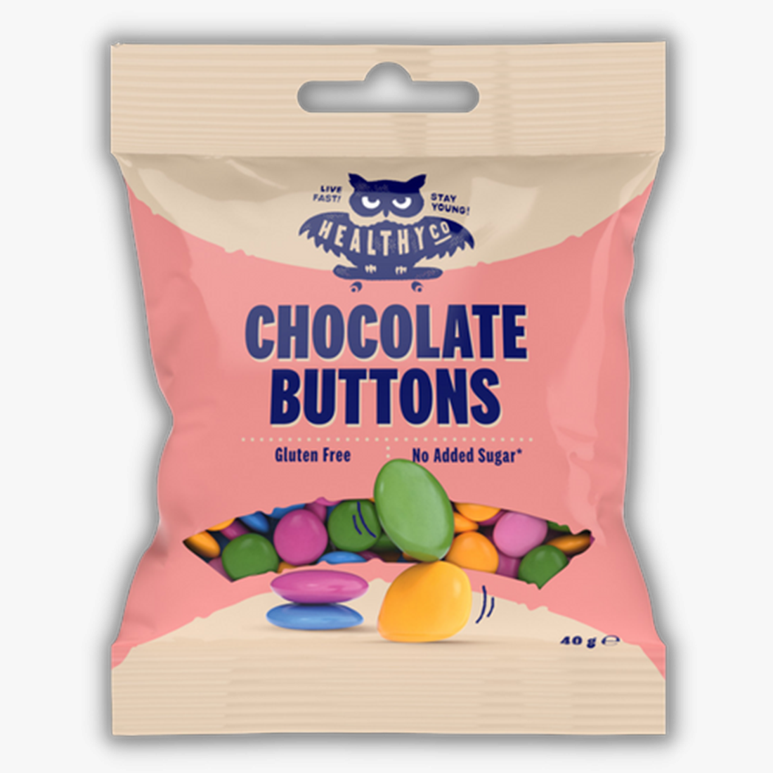HealthyCo Chocolate Buttons Sugarfree sweet treat TRU·FIT