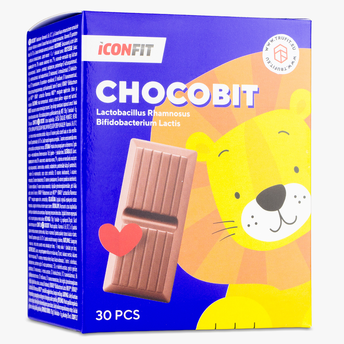 iConfit Chocobit Probiotic Chocolate Probiotikai ir šokoladas TRU·FIT