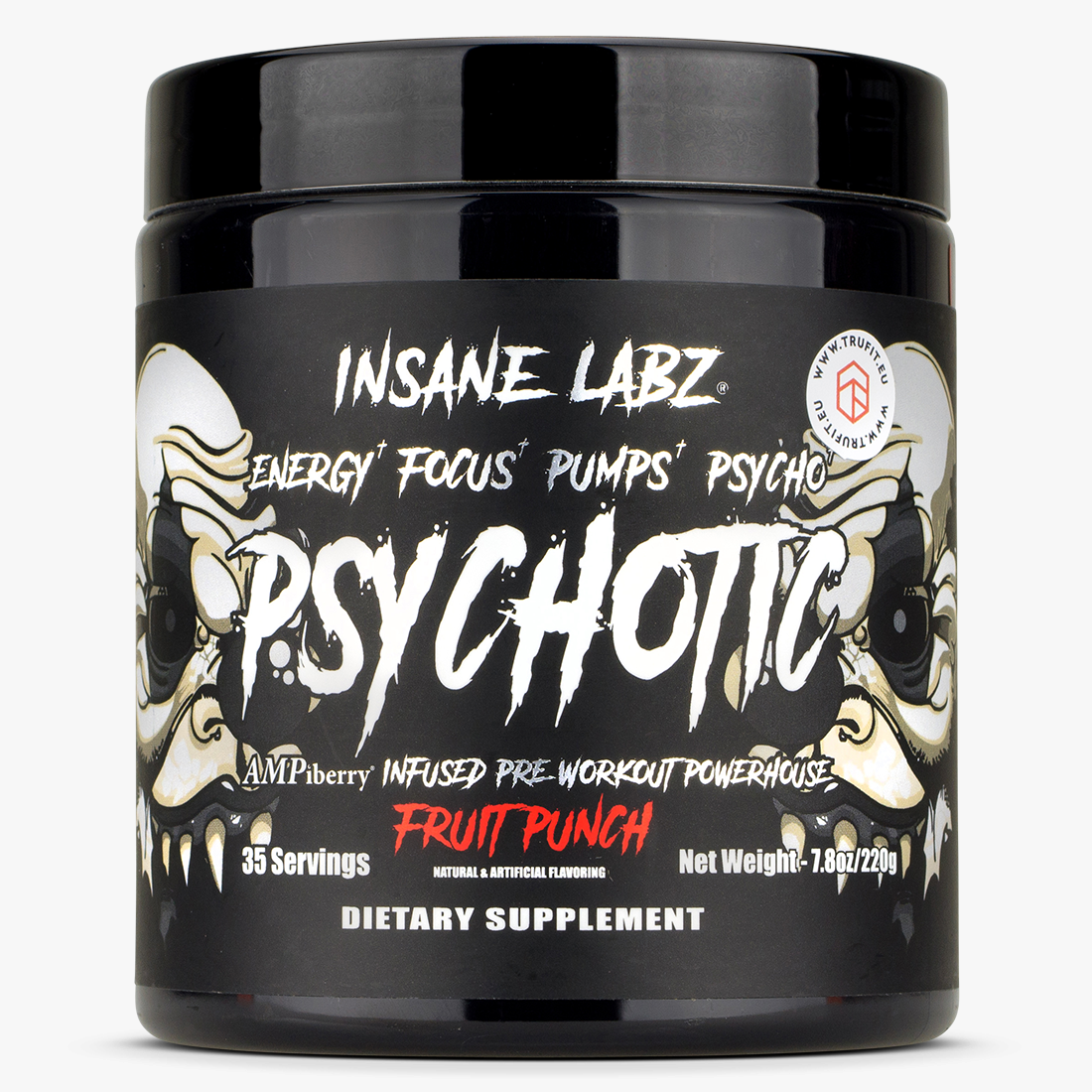 Insane Labz Psychotic Black Destroy every workout TRUFIT.eu