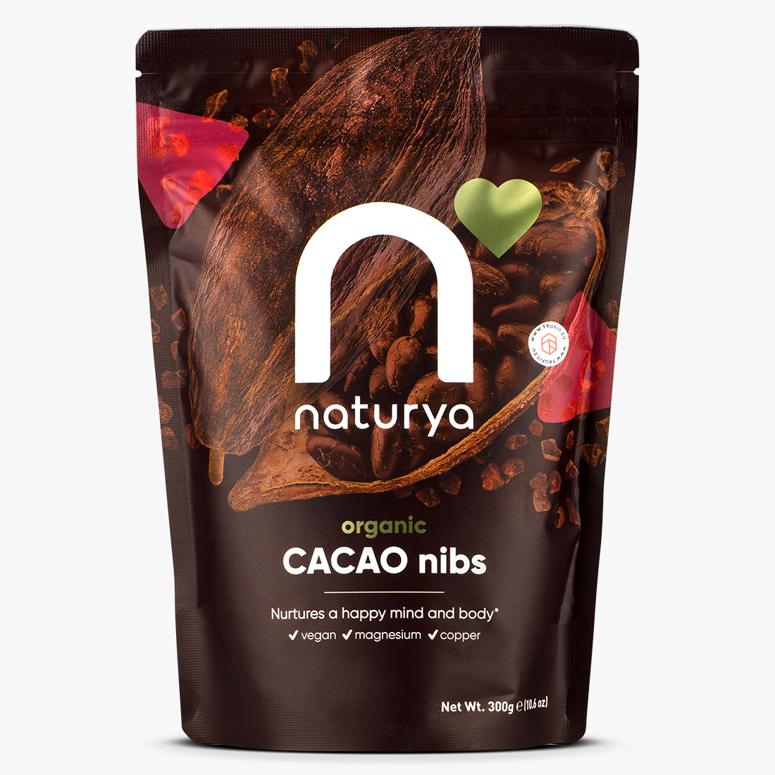 Naturya Superfoods Organic Cacao Nibs Healthy cocoa snack TRU·FIT