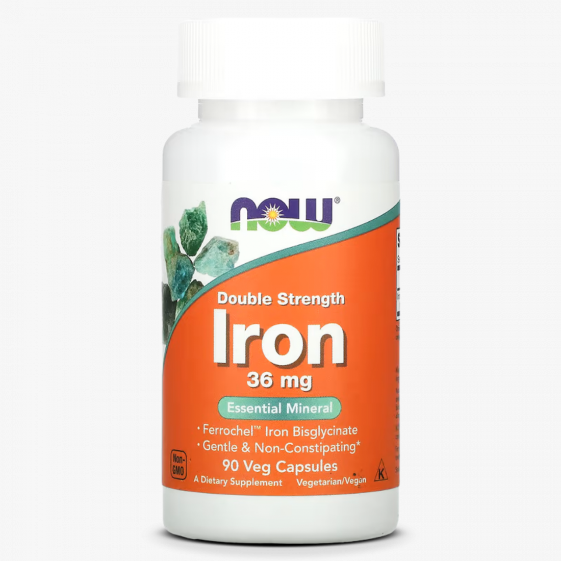 Now Foods - Iron 36 mg Double Strength