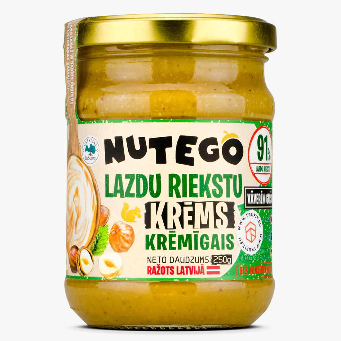 Nutego - sarapuupähklikreem Nutego - sarapuupähklikreem