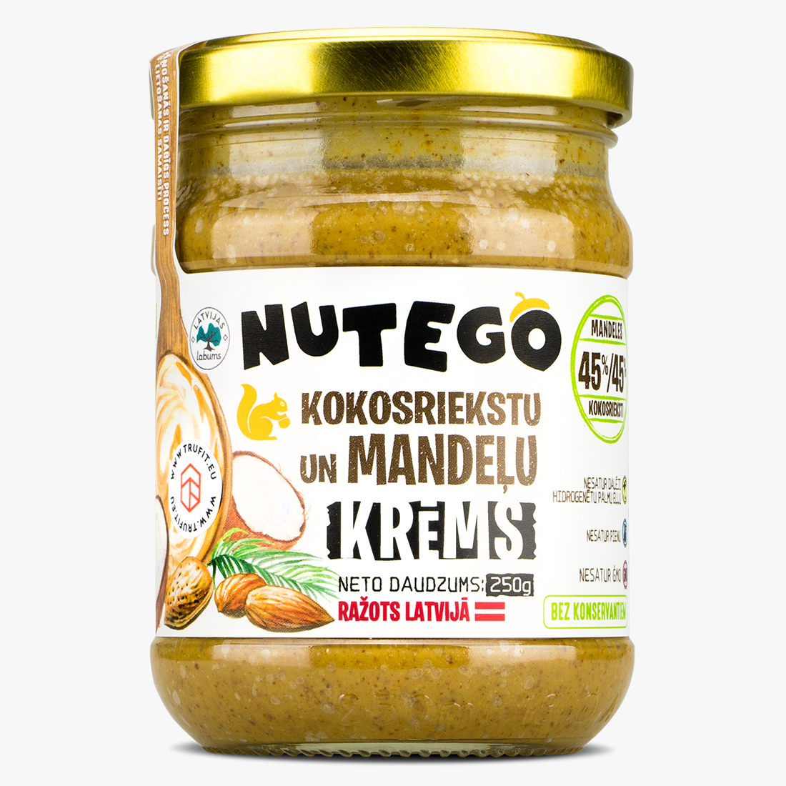 Nutego - kookospähkli- ja mandlikreem Nutego - kookospähkli- ja mandlikreem