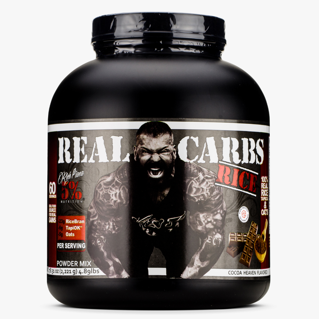 5% Nutrition REAL CARBS RICE Complex Carbohydrates Food 4 lbs COCOA HEAVEN 