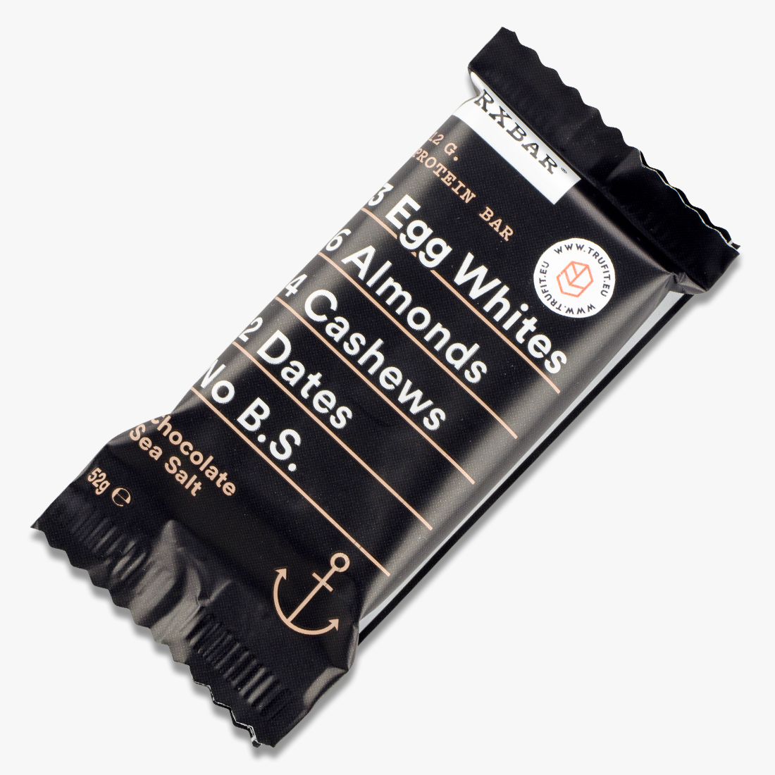 RXBAR Chocolate Sea Salt Protein Bar Paprasta ir sveika TRU·FIT