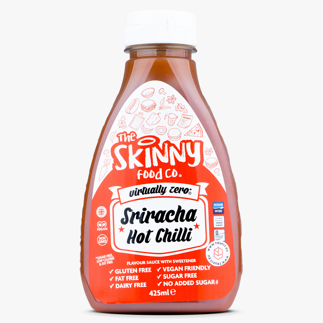 Skinny Foods - Srirachi Hot Chilli Skinny Sauce Skinny Foods - Srirachi Hot Chilli Skinny Sauce
