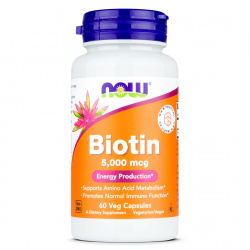 Now Foods - Biotin 5000 mcg
