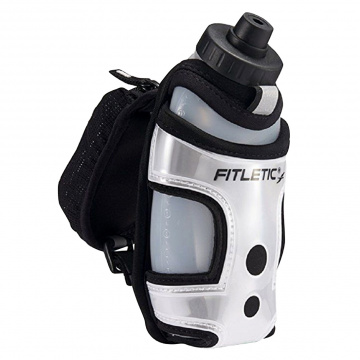 Fitletic - Hydra Pocket Hydration Band - Black / Silver