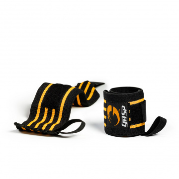 GASP - Hardcore Wrist Wraps - Black / White
