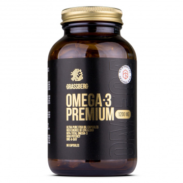 Grassberg - Omega 3 Premium 1200 mg - 90 softgels