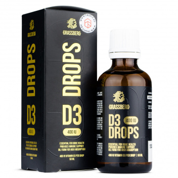 Grassberg - Vitamin D3 Drops 400 IU - 50 ml