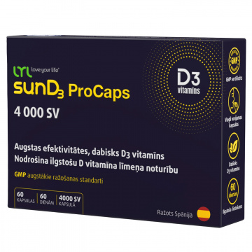 LYL - sunD3 ProCaps 4000 IU - 60 caps
