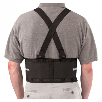Mueller - Back Support With Suspenders - Black