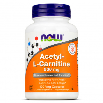Now Foods - Acetyl L-Carnitine 500mg - 100 capsules
