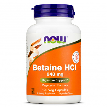 Now Foods - Betaine HCl - 120 caps
