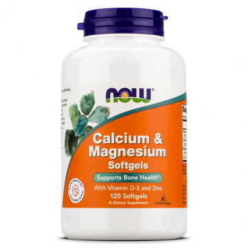 Now Foods - Calcium & Magnesium Softgels - 120 softgels