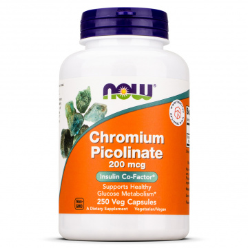 Now Foods - Chromium Picolinate 200mcg - 250 caps