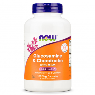 Now Foods - Glucosamine & Chondroitin with MSM - 180 caps