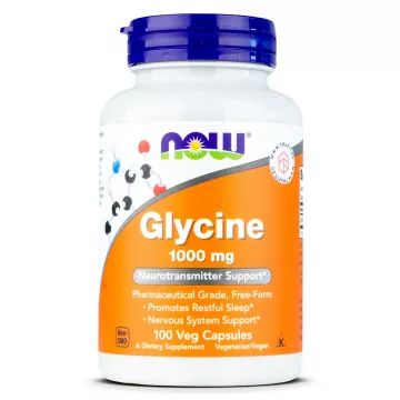 Now Foods - Glycine 1000 mg - 100 capsules