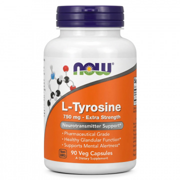 Now Foods - L-Tyrosine 750mg - 90 caps