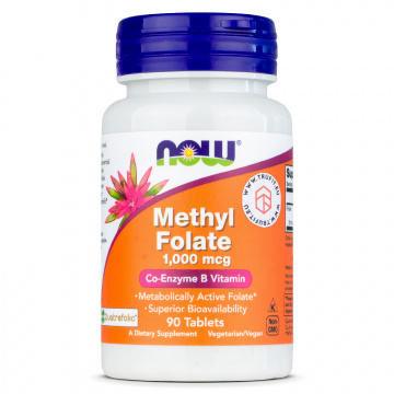 Now Foods - Methyl Folate 1000 mcg - 90 tablets