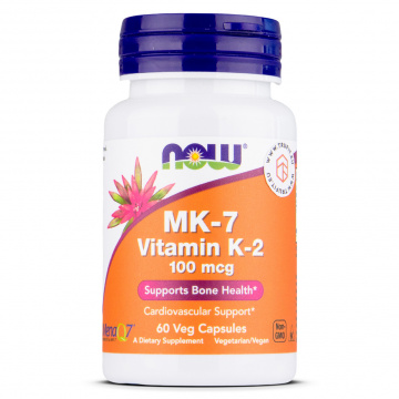 Now Foods - MK-7 Vitamin K-2 100 mcg - 60 caps