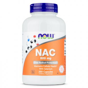 Now Foods - NAC (N-Acetyl Cysteine) 600mg - 250 caps