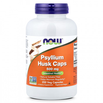 Now Foods - Psyllium Husk Caps 500 mg - 200 caps