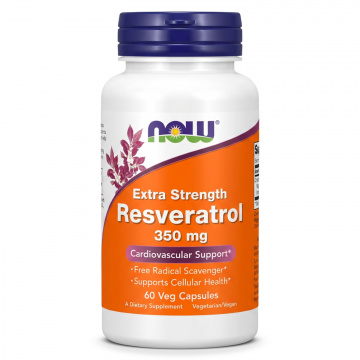 Now Foods - Resveratrol Extra Strength 350 mg - 60 capsules