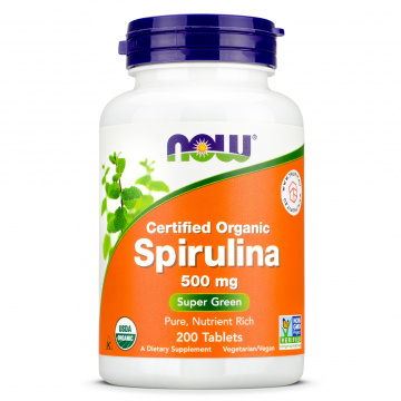 Now Foods - Spirulina Tablets 500mg - 200 tablets
