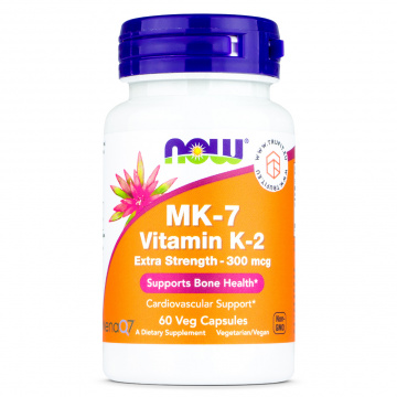 Now Foods - MK-7 Vitamin K-2 Extra Strength 300 mcg - 60 caps