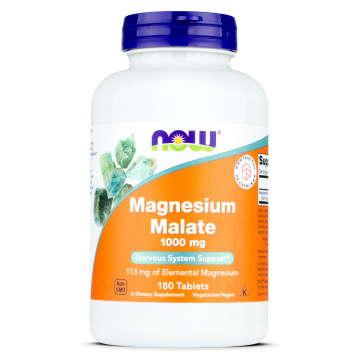 Now Foods - Magnesium Malate 1000 mg - 180 tablets