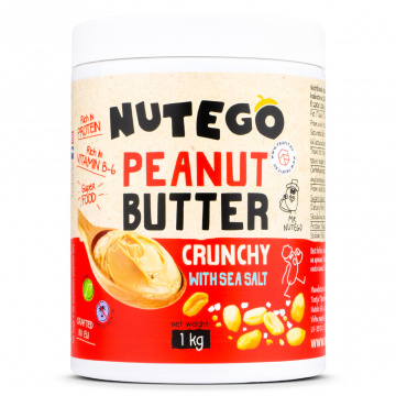 Nutego - Žemės riešutų sviestas su riešutų gabalėliais - 1 kg