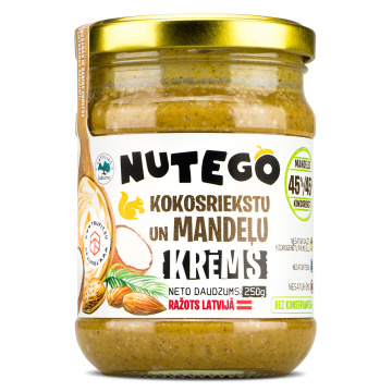 Nutego - Kokosų ir migdolų kremas - 250 g