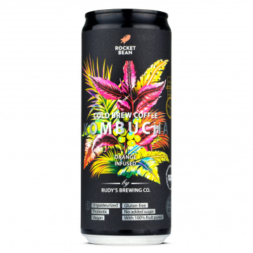 Rudy's Brewing Co. - Kombucha - Cold Brew Coffee & Orange