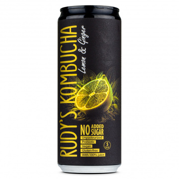 Rudy's Brewing Co. - Kombucha - Lemon & Ginger