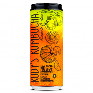 Rudy's Brewing Co. - Kombucha - Mandarin & Yuzu