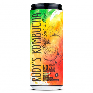 Rudy's Brewing Co. - Kombucha - Passionfruit & Mango