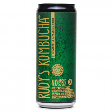 Rudy's Brewing Co. - Kombucha - Japanese Matcha & Passion Fruit