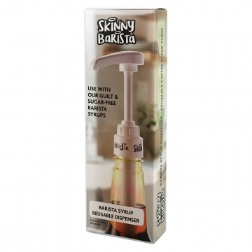 Skinny Foods - Barista Syrup Dosing Pump Dispenser - White
