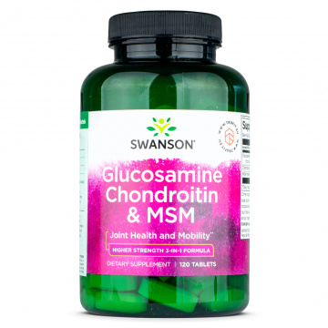 Swanson - Glucosamine Chondroitin & MSM Higher Strength - 120 tablets