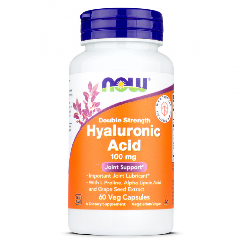 Now Foods - Hyaluronic Acid 100 mg Double Strength