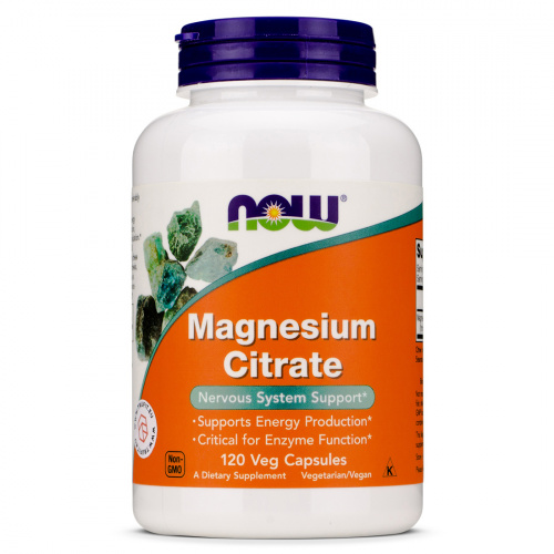 Now Foods - Magnesium Citrate Veg Capsules