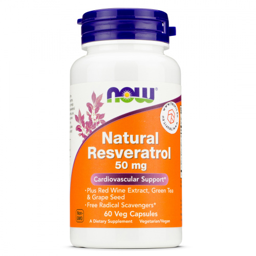 Now Foods - Natural Resveratrol 50 mg