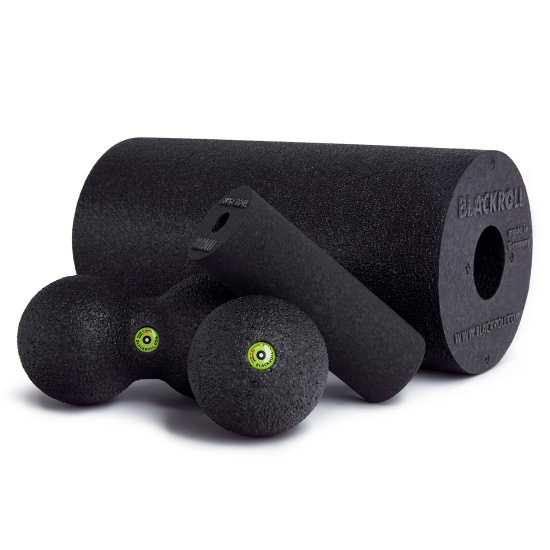 Blackroll - Blackbox Standard Set - Treatment for all body areas - TRU·FIT,  black roll 