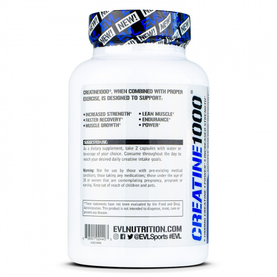 EVL Nutrition - Creatine 1000 - Improve your performance