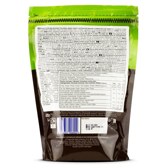 Snickers nutrition label ingredients